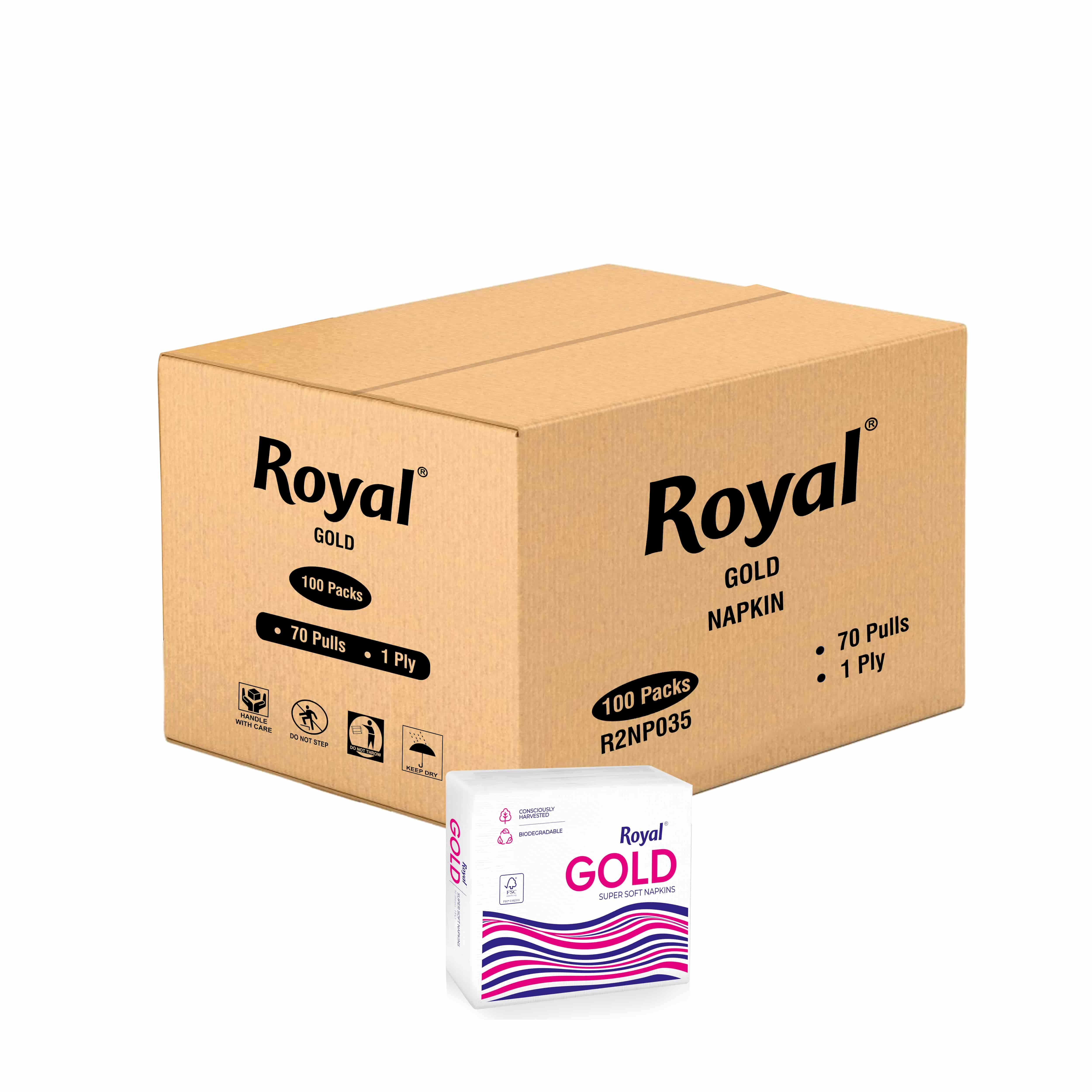 Tissue Paper ROYAL GOLD 90 PULLS (90's)